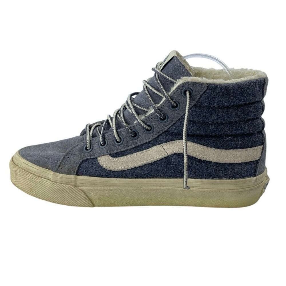 VANS SK8-HI Unisex Blue Gray Suede Lace Up Skateboard Sneakers Shoes M 5.5/ W 7